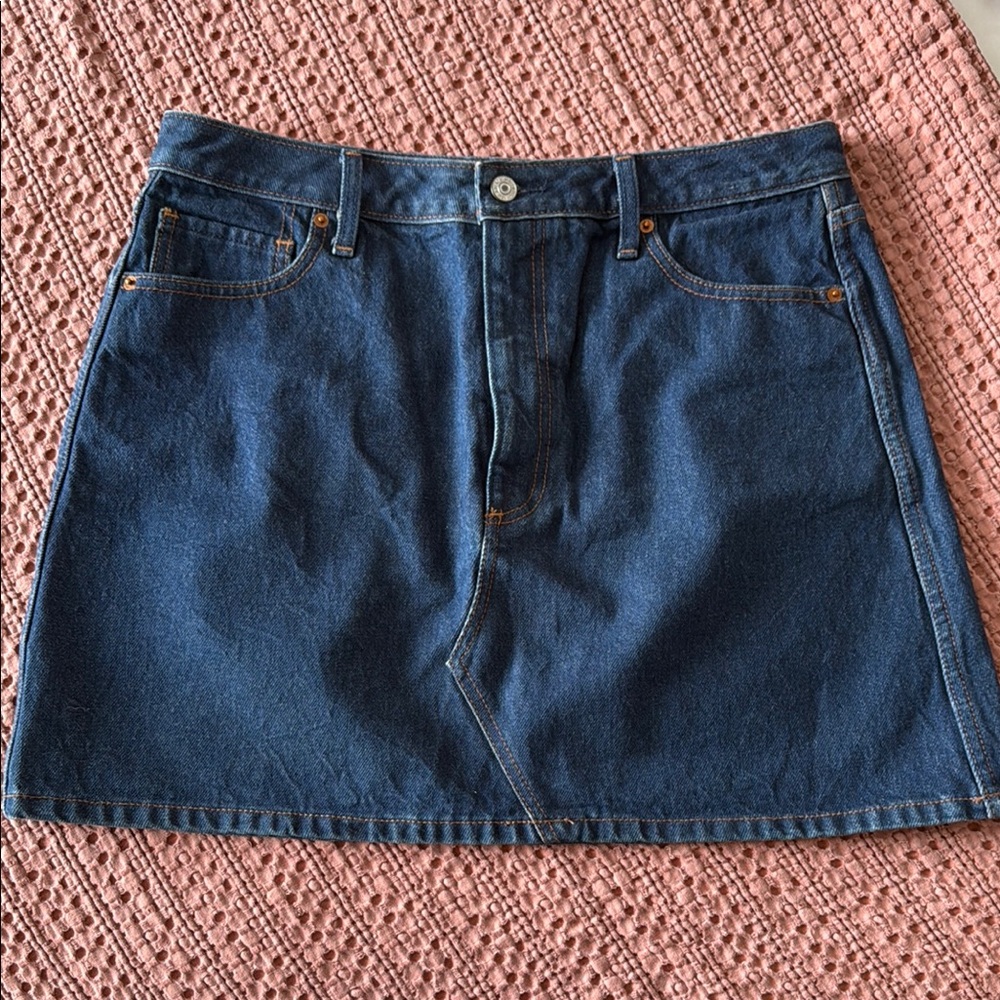 Abercrombie & Fitch Blue Denim Mini Skirt